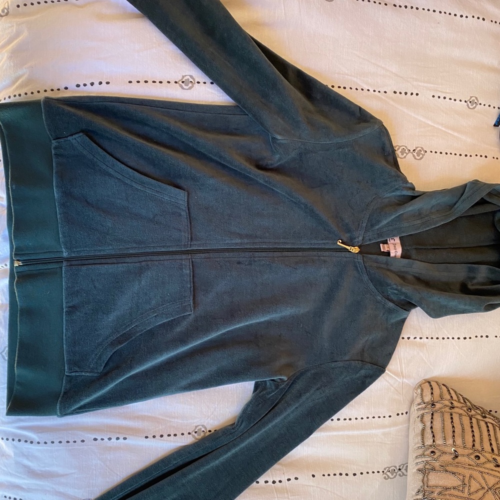 Juicy Couture hunter green track suit jacket